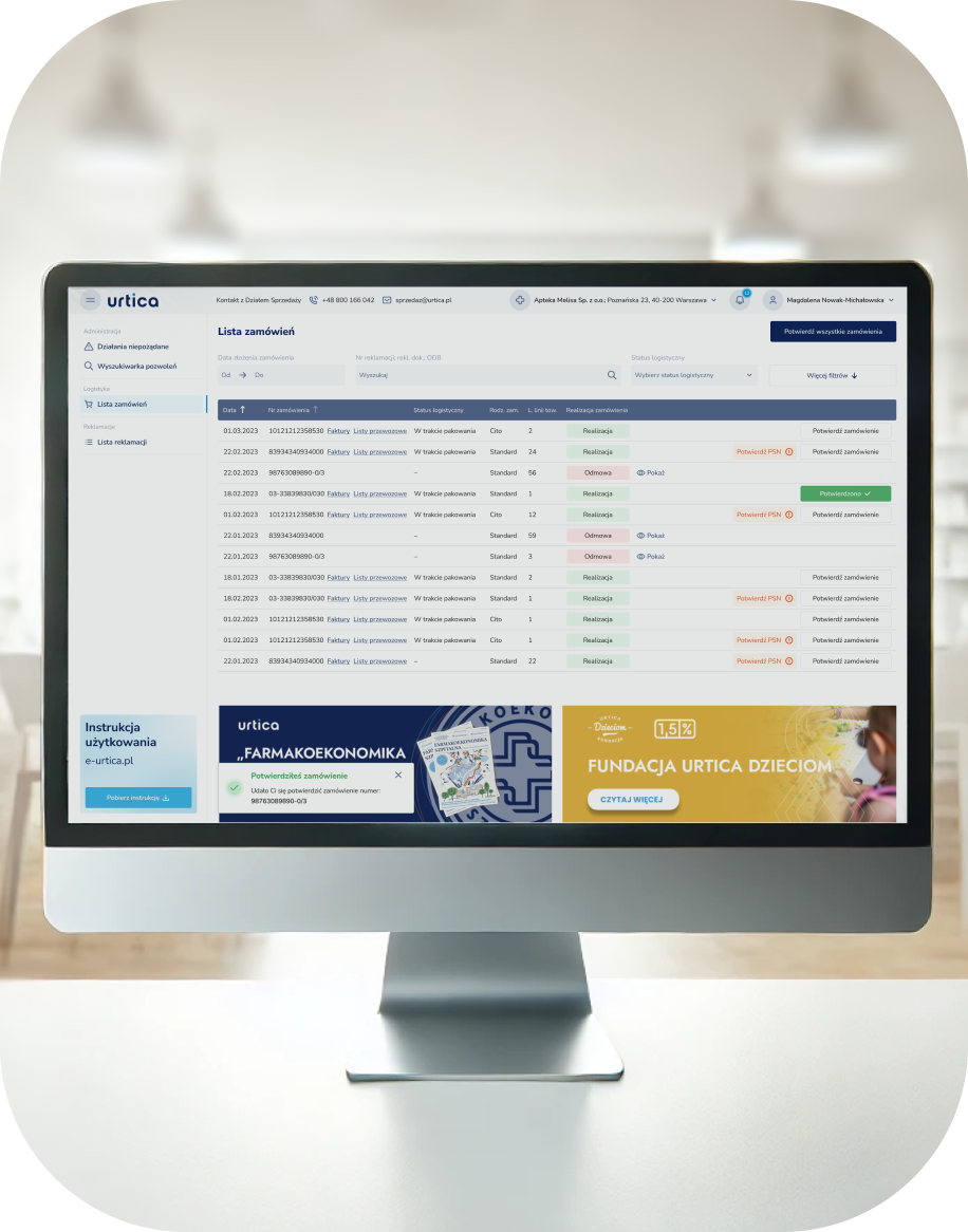 Dedykowany system B2B dla branży medycznej - wdrożenie Cognize